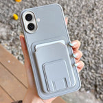 Étui de téléphone pliable avec porte-cartes carré, Pour iPhone 16 Plus, Pour iPhone 16, Pour iPhone 15 Pro Max, Pour iPhone 15 Pro, Pour iPhone 15 Plus, Pour iPhone 15