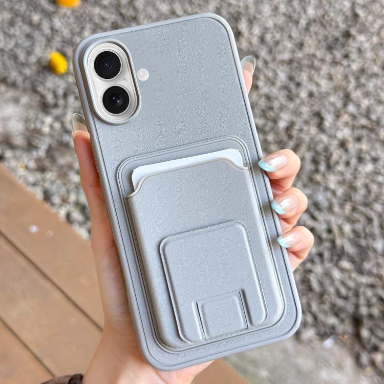 Étui de téléphone pliable avec porte-cartes carré, Pour iPhone 16 Plus, Pour iPhone 16, Pour iPhone 15 Pro Max, Pour iPhone 15 Pro, Pour iPhone 15 Plus, Pour iPhone 15