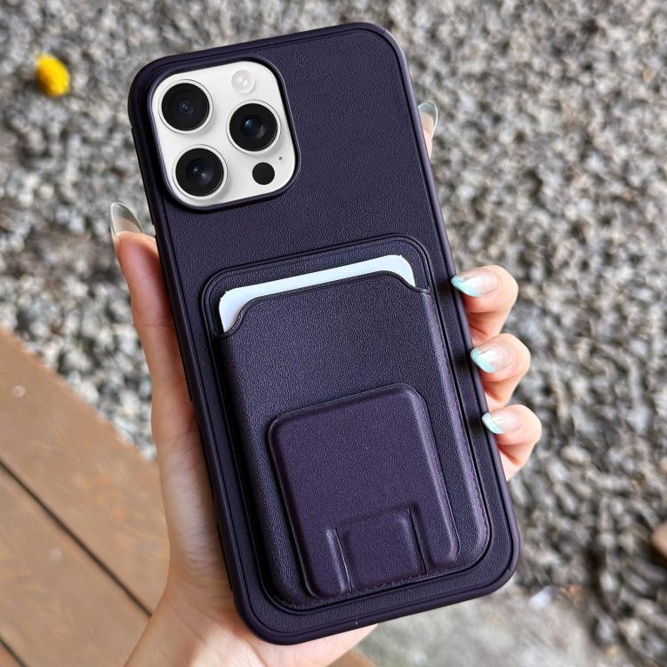 Étui de téléphone pliable avec porte-cartes carré, Pour iPhone 16 Plus, Pour iPhone 16, Pour iPhone 15 Pro Max, Pour iPhone 15 Pro, Pour iPhone 15 Plus, Pour iPhone 15