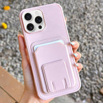 Étui de téléphone pliable avec porte-cartes carré, Pour iPhone 16 Plus, Pour iPhone 16, Pour iPhone 15 Pro Max, Pour iPhone 15 Pro, Pour iPhone 15 Plus, Pour iPhone 15