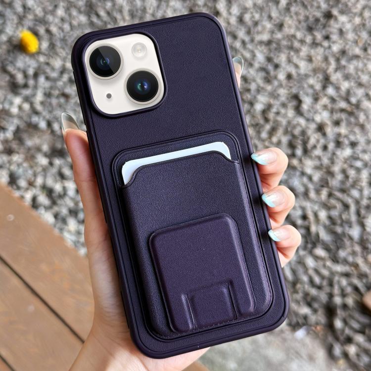 Étui de téléphone pliable avec porte-cartes carré, Pour iPhone 16 Plus, Pour iPhone 16, Pour iPhone 15 Pro Max, Pour iPhone 15 Pro, Pour iPhone 15 Plus, Pour iPhone 15