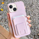 Étui de téléphone pliable avec porte-cartes carré, Pour iPhone 16 Plus, Pour iPhone 16, Pour iPhone 15 Pro Max, Pour iPhone 15 Pro, Pour iPhone 15 Plus, Pour iPhone 15