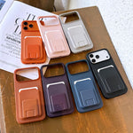 Square Folding Card Bag Holder Phone Case, For iPhone 17 Pro Max, For iPhone 17 Pro, For iPhone 17, For iPhone Air, For iPhone 16 Pro Max, For iPhone 16 Pro