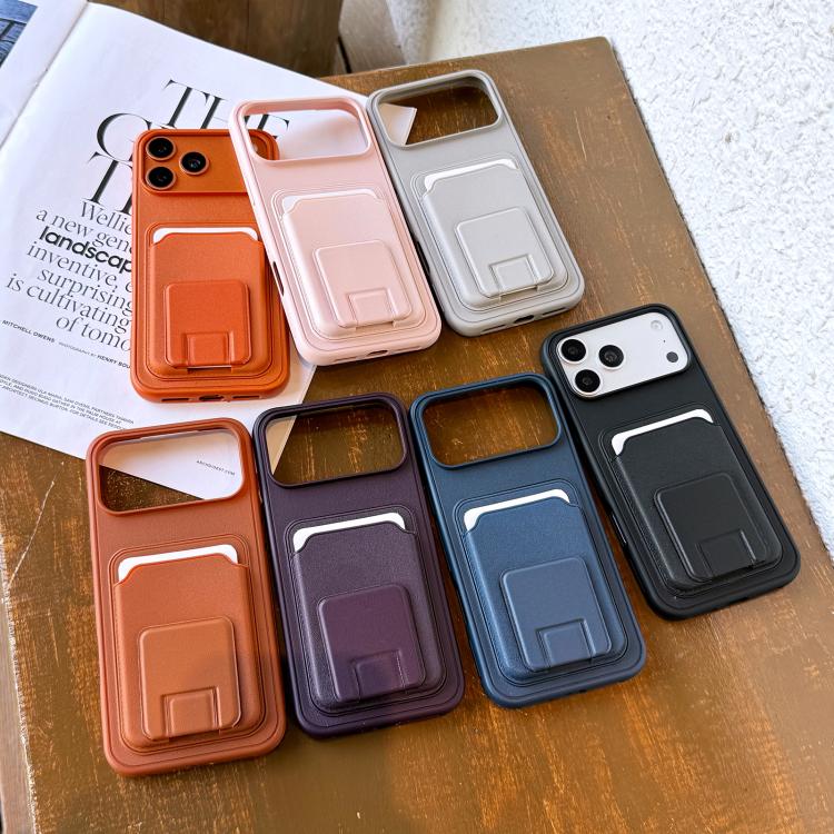 Étui de téléphone pliable avec porte-cartes carré, Pour iPhone 16 Plus, Pour iPhone 16, Pour iPhone 15 Pro Max, Pour iPhone 15 Pro, Pour iPhone 15 Plus, Pour iPhone 15