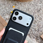 Étui de téléphone pliable avec porte-cartes carré, Pour iPhone 16 Plus, Pour iPhone 16, Pour iPhone 15 Pro Max, Pour iPhone 15 Pro, Pour iPhone 15 Plus, Pour iPhone 15