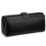 Trousse de rangement pour outils de maquillage en cuir véritable, facile à nettoyer