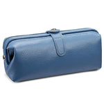 Trousse de rangement pour outils de maquillage en cuir véritable, facile à nettoyer