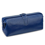 Trousse de rangement pour outils de maquillage en cuir véritable, facile à nettoyer