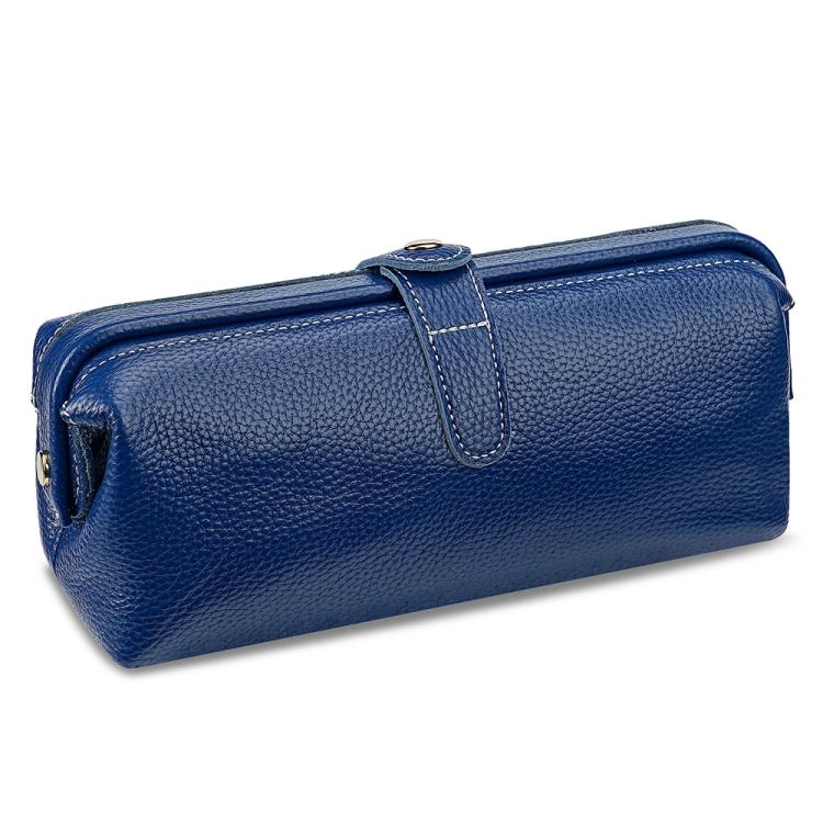 Trousse de rangement pour outils de maquillage en cuir véritable, facile à nettoyer