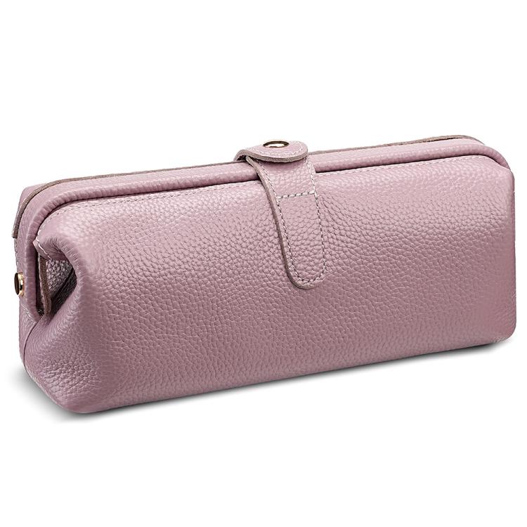 Trousse de rangement pour outils de maquillage en cuir véritable, facile à nettoyer