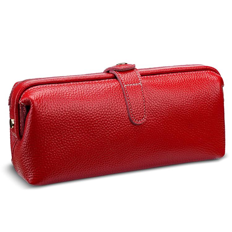 Trousse de rangement pour outils de maquillage en cuir véritable, facile à nettoyer