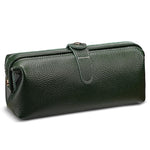 Trousse de rangement pour outils de maquillage en cuir véritable, facile à nettoyer