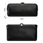 Trousse de rangement pour outils de maquillage en cuir véritable, facile à nettoyer