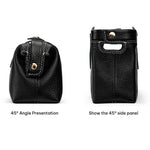 Trousse de rangement pour outils de maquillage en cuir véritable, facile à nettoyer