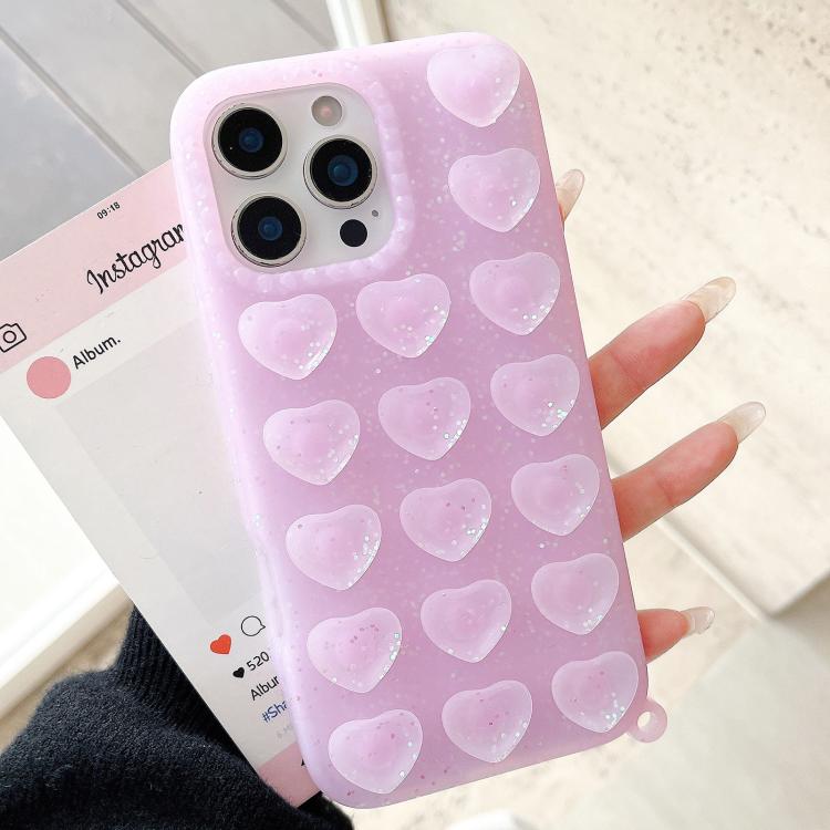Coque de téléphone à ventouse cœur d'amour scintillante translucide, Pour iPhone 14, Pour iPhone 14 Pro Max, Pour iPhone 13