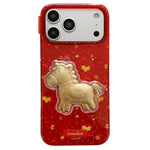 Coque de téléphone PC + TPU, motifs auspicieux traditionnels du Nouvel An chinois, pour iPhone 17 Pro Max, pour iPhone 17 Pro