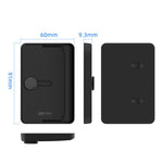 Étui magnétique XDcase à chargement latéral pour 3 cartes compatible iPhone/Galaxy et plus