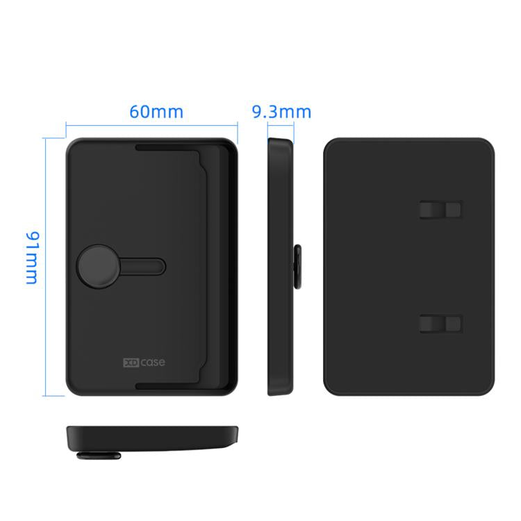 Étui magnétique XDcase à chargement latéral pour 3 cartes compatible iPhone/Galaxy et plus