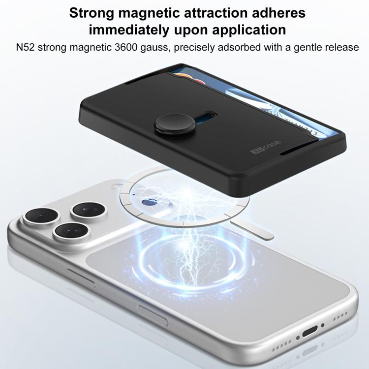 Étui magnétique XDcase à chargement latéral pour 3 cartes compatible iPhone/Galaxy et plus