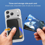 Étui magnétique XDcase à chargement latéral pour 3 cartes compatible iPhone/Galaxy et plus
