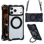 Coque de téléphone magnétique XDcase Pivot Stand avec quatre trous d'angle, dragonne non incluse, pour iPhone 17 Pro Max, pour iPhone 17 Pro