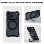 Coque de téléphone magnétique XDcase Pivot Stand avec quatre trous d'angle, dragonne non incluse, pour iPhone 17 Pro Max, pour iPhone 17 Pro