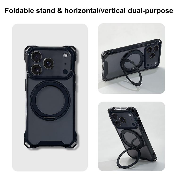 Coque de téléphone magnétique XDcase Pivot Stand avec quatre trous d'angle, dragonne non incluse, pour iPhone 17 Pro Max, pour iPhone 17 Pro