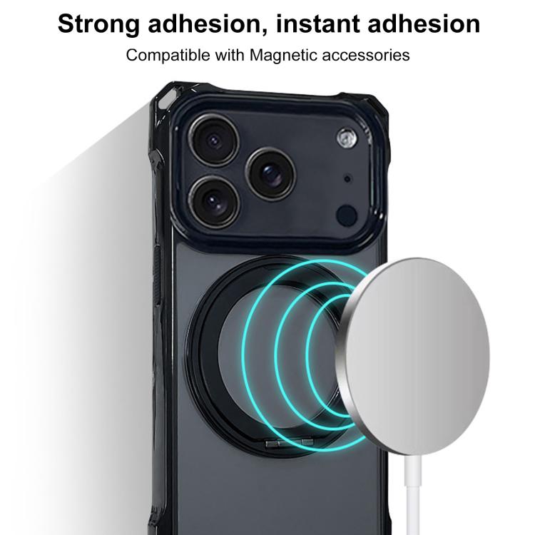 Coque de téléphone magnétique XDcase Pivot Stand avec quatre trous d'angle, dragonne non incluse, pour iPhone 17 Pro Max, pour iPhone 17 Pro