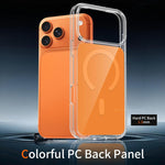 Coque de Téléphone Magnétique Hybride Rigide PC et Souple TPU Colorée, Pour iPhone 17 Pro Max, Pour iPhone 17 Pro, Pour iPhone 17