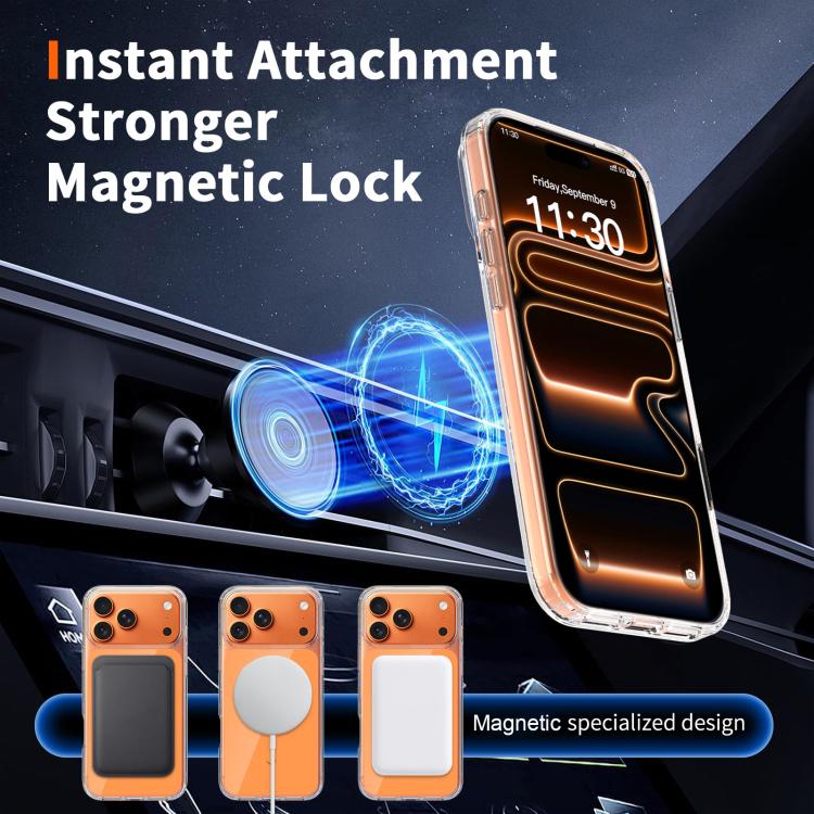 Coque de Téléphone Magnétique Hybride Rigide PC et Souple TPU Colorée, Pour iPhone 17 Pro Max, Pour iPhone 17 Pro, Pour iPhone 17