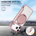 Étui de téléphone en cuir végétalien plaqué magnétique avec support rotatif ultra-mince, Pour iPhone 17e / 16e, Pour iPhone 17 Pro Max, Pour iPhone 17 Pro, Pour iPhone 17, Pour iPhone Air, Pour iPhone 16 Pro Max
