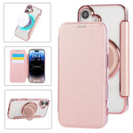 Étui de téléphone en cuir végétalien plaqué magnétique avec support rotatif ultra-mince, Pour iPhone 17e / 16e, Pour iPhone 17 Pro Max, Pour iPhone 17 Pro, Pour iPhone 17, Pour iPhone Air, Pour iPhone 16 Pro Max