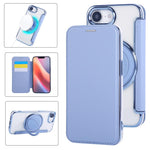 Étui de téléphone en cuir végétalien plaqué magnétique avec support rotatif ultra-mince, Pour iPhone 17e / 16e, Pour iPhone 17 Pro Max, Pour iPhone 17 Pro, Pour iPhone 17, Pour iPhone Air, Pour iPhone 16 Pro Max