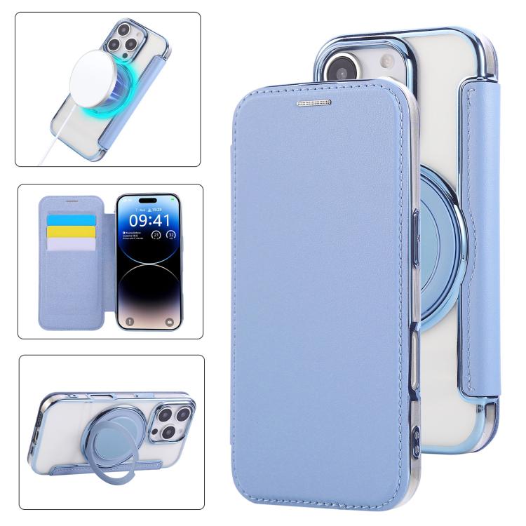 Étui de téléphone en cuir végétalien plaqué magnétique avec support rotatif ultra-mince, Pour iPhone 17e / 16e, Pour iPhone 17 Pro Max, Pour iPhone 17 Pro, Pour iPhone 17, Pour iPhone Air, Pour iPhone 16 Pro Max