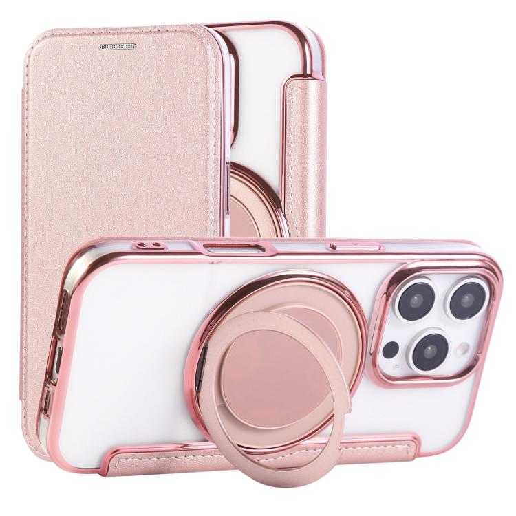 Étui de téléphone en cuir vegan plaqué magnétique ultra-fin avec support rotatif, pour iPhone 16 Pro, pour iPhone 16 Plus, pour iPhone 16, pour iPhone 15 Pro Max, pour iPhone 15 Pro, pour iPhone 15 Plus / 14 Plus