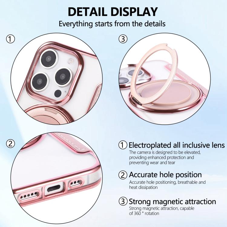 Étui de téléphone en cuir vegan plaqué magnétique ultra-fin avec support rotatif, pour iPhone 16 Pro, pour iPhone 16 Plus, pour iPhone 16, pour iPhone 15 Pro Max, pour iPhone 15 Pro, pour iPhone 15 Plus / 14 Plus