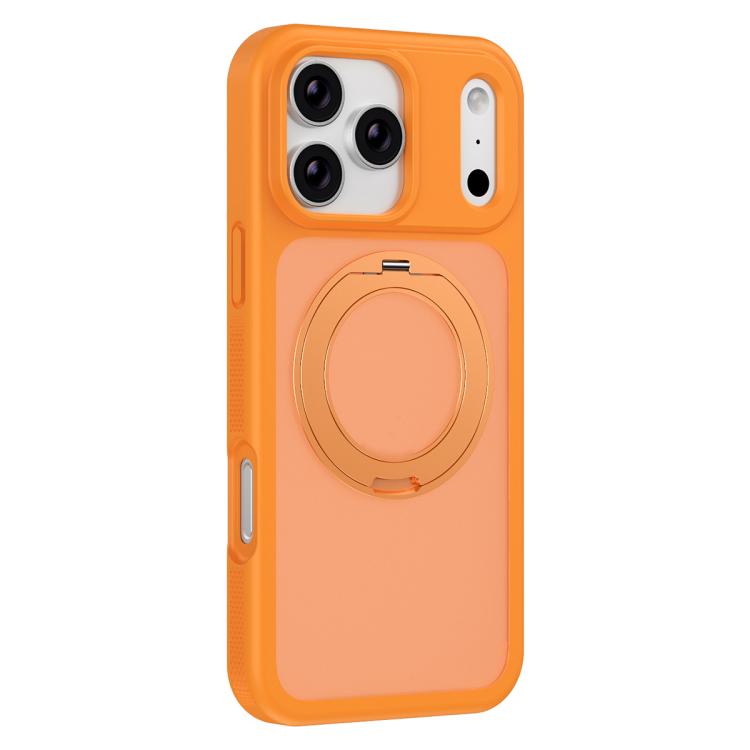 Étui de téléphone avec armure magnétique et support rotatif anti-taches doux pour la peau, Pour iPhone 17 Pro Max, Pour iPhone 17 Pro