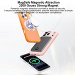 Étui de téléphone avec armure magnétique et support rotatif anti-taches doux pour la peau, Pour iPhone 17 Pro Max, Pour iPhone 17 Pro