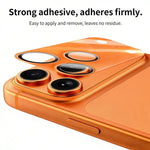 XDcase 2pcs Integrated Translucent Frosted Acrylic Camera Lens Protector, For iPhone 17 Pro Max, For iPhone 17 Pro