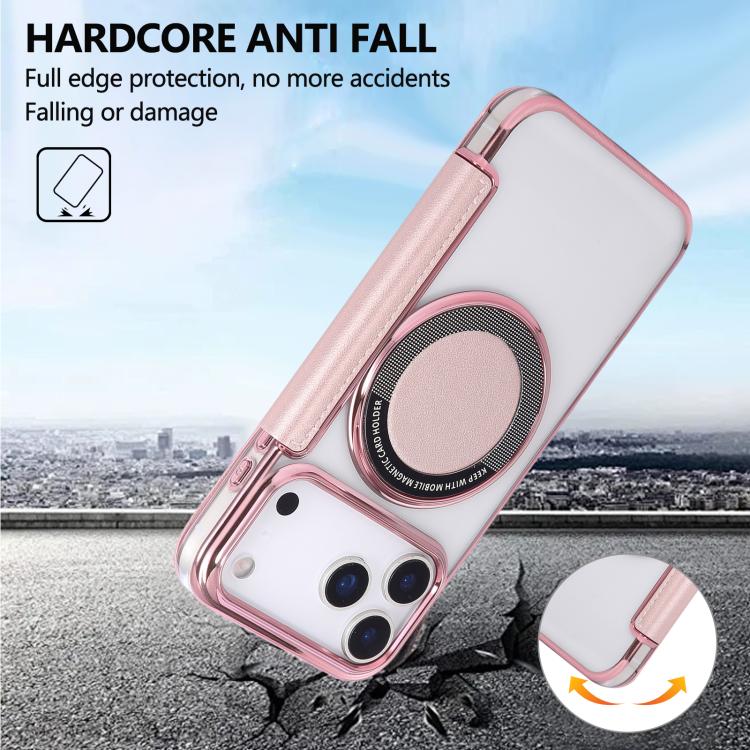 Étui de téléphone en cuir vegan à placage magnétique ultra-fin, Pour iPhone 17 Pro Max, Pour iPhone 17 Pro, Pour iPhone 17, Pour iPhone Air, Pour iPhone 16e, Pour iPhone 16 Pro Max