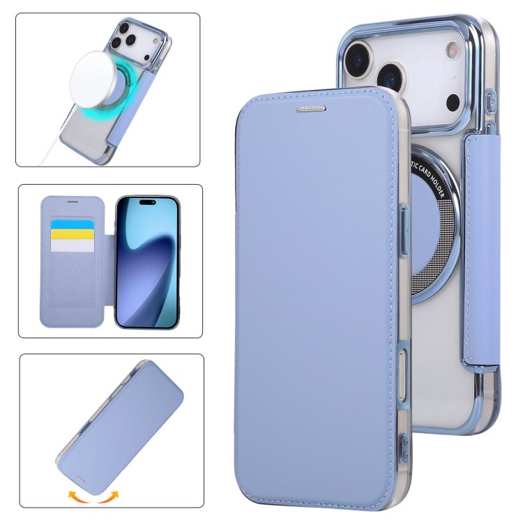 Étui de téléphone en cuir vegan à placage magnétique ultra-fin, Pour iPhone 17 Pro Max, Pour iPhone 17 Pro, Pour iPhone 17, Pour iPhone Air, Pour iPhone 16e, Pour iPhone 16 Pro Max