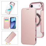 Étui de téléphone en cuir vegan à placage magnétique ultra-fin, Pour iPhone 17 Pro Max, Pour iPhone 17 Pro, Pour iPhone 17, Pour iPhone Air, Pour iPhone 16e, Pour iPhone 16 Pro Max