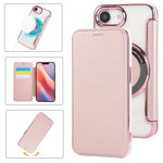 Étui de téléphone en cuir vegan à placage magnétique ultra-fin, Pour iPhone 17 Pro Max, Pour iPhone 17 Pro, Pour iPhone 17, Pour iPhone Air, Pour iPhone 16e, Pour iPhone 16 Pro Max