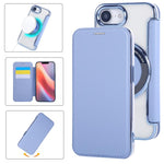 Étui de téléphone en cuir vegan à placage magnétique ultra-fin, Pour iPhone 17 Pro Max, Pour iPhone 17 Pro, Pour iPhone 17, Pour iPhone Air, Pour iPhone 16e, Pour iPhone 16 Pro Max