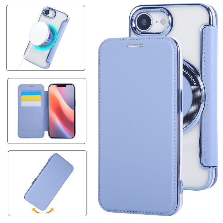 Étui de téléphone en cuir vegan à placage magnétique ultra-fin, Pour iPhone 17 Pro Max, Pour iPhone 17 Pro, Pour iPhone 17, Pour iPhone Air, Pour iPhone 16e, Pour iPhone 16 Pro Max