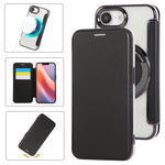 Étui de téléphone en cuir vegan à placage magnétique ultra-fin, Pour iPhone 17 Pro Max, Pour iPhone 17 Pro, Pour iPhone 17, Pour iPhone Air, Pour iPhone 16e, Pour iPhone 16 Pro Max