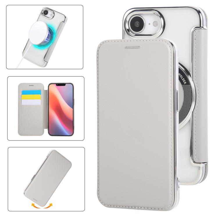 Étui de téléphone en cuir vegan à placage magnétique ultra-fin, Pour iPhone 17 Pro Max, Pour iPhone 17 Pro, Pour iPhone 17, Pour iPhone Air, Pour iPhone 16e, Pour iPhone 16 Pro Max