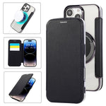 Étui de téléphone en cuir vegan à placage magnétique ultra-fin, Pour iPhone 17 Pro Max, Pour iPhone 17 Pro, Pour iPhone 17, Pour iPhone Air, Pour iPhone 16e, Pour iPhone 16 Pro Max