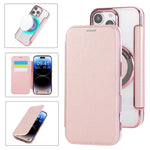Étui de téléphone en cuir végétalien plaqué magnétique ultra-mince, pour iPhone 16 Pro, pour iPhone 16 Plus, pour iPhone 16, pour iPhone 15 Pro Max, pour iPhone 15 Pro, pour iPhone 15 Plus / 14 Plus