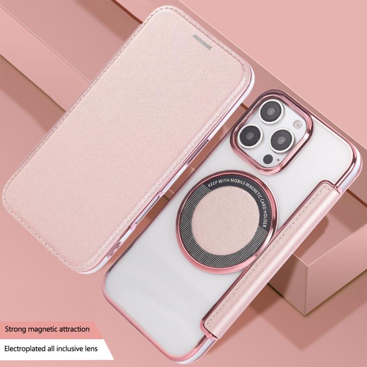 Étui de téléphone en cuir végétalien plaqué magnétique ultra-mince, pour iPhone 16 Pro, pour iPhone 16 Plus, pour iPhone 16, pour iPhone 15 Pro Max, pour iPhone 15 Pro, pour iPhone 15 Plus / 14 Plus
